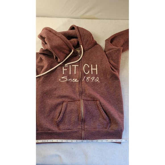 Abercrombie & Fitch Womens Purple Full Zip Hoodie With Pockets Sz LG Longsleeve - Picture 8 of 8